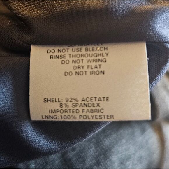 SCOTT MCCLINTOCK Millenium 2000 Gray/Silver Long Dress - Size 4 - Picture 11 of 11